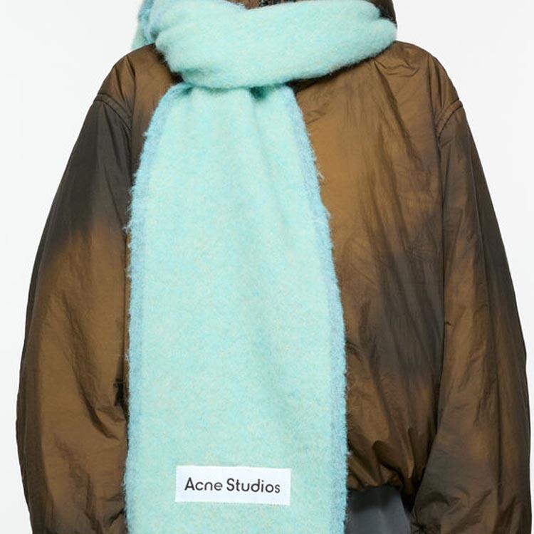 Acne Studios Logo Patch Fringed Edge Scarf Unisex CA0290228