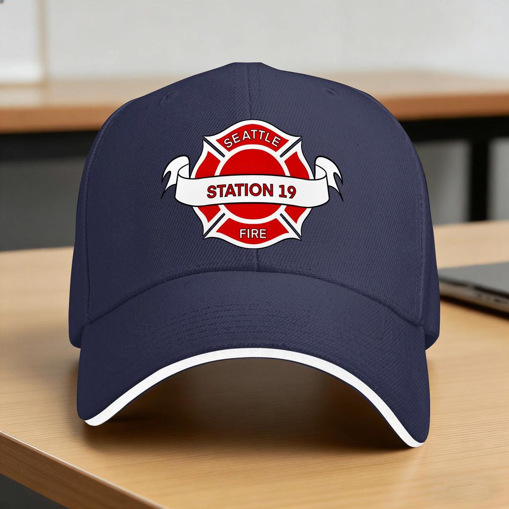 Seattle Fire Department Badge Casual Baseball Cap Outdoor Sports Trucker Hat Spring Sun Men Women Stylish Baseball Caps