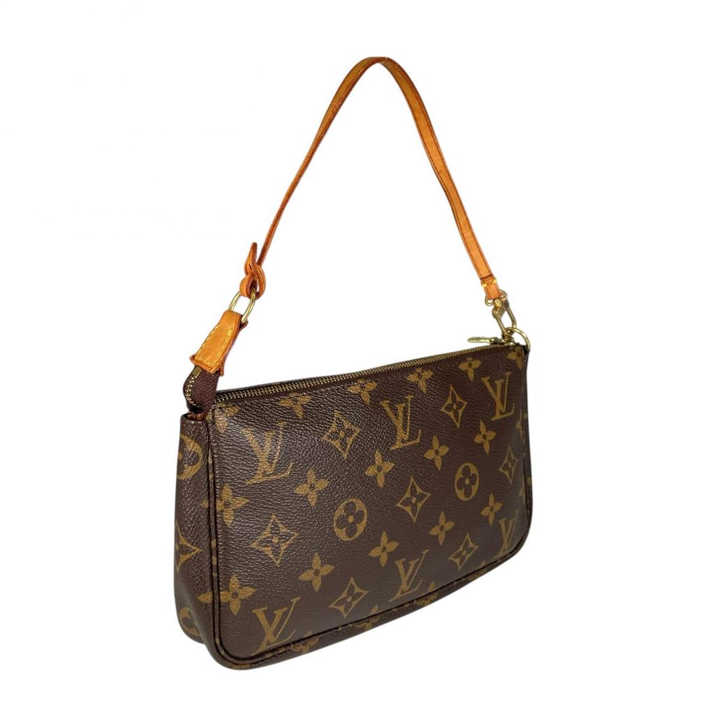 LOUIS VUITTON Pochette Accessoires M58009 Handbag Brown Women used