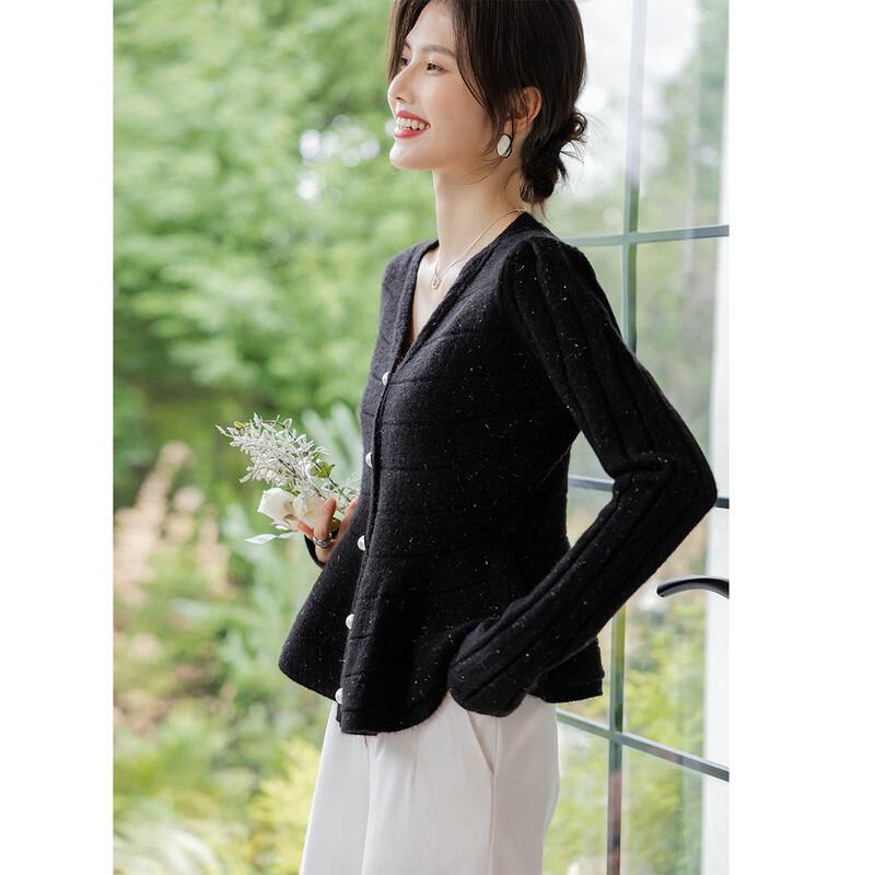 MOCANA Women's Retro V-Neck Knit Cardigan