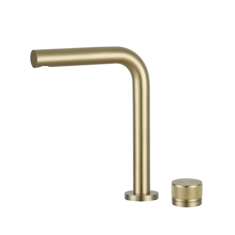Separate bathroom faucet, basin height and width basin faucet mixer tap single handle rotary control cold and hot basin faucet