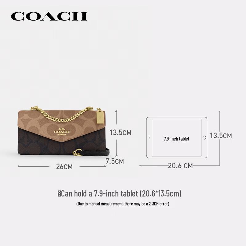 COACH Klare Signature Canvas Shoulder Crossbody Bag