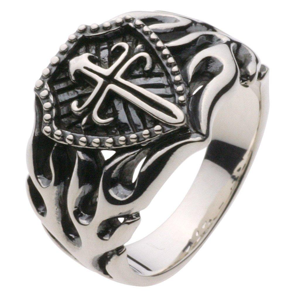 

Fire Shield Ring 925 r0259 Size 15 [Cenote] [Silver Accessory]