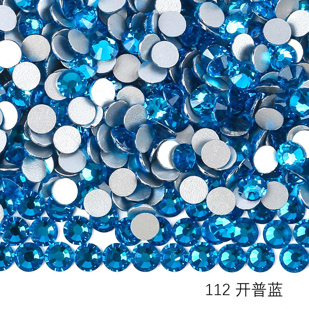 Verre Rond Strass Manucure DIY Diamant Bijoux, Accessoires Coque Téléphone Portable Autocollant Strass, Verre Cristal Fond Plat Strass Imitation Diamant