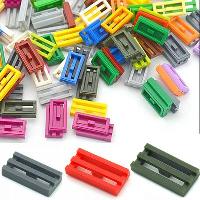 Non-Toxic 150Pcs Radiator Grille 1X2 Diy Enlighten Block Compatible With 30244 Assembles Particles Changeover Catch Moc Bricks