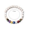 8mm Bead Healing Balance Reiki Natural Stone Natural Stone Bangle Wristbands 7 Chakra Bracelet