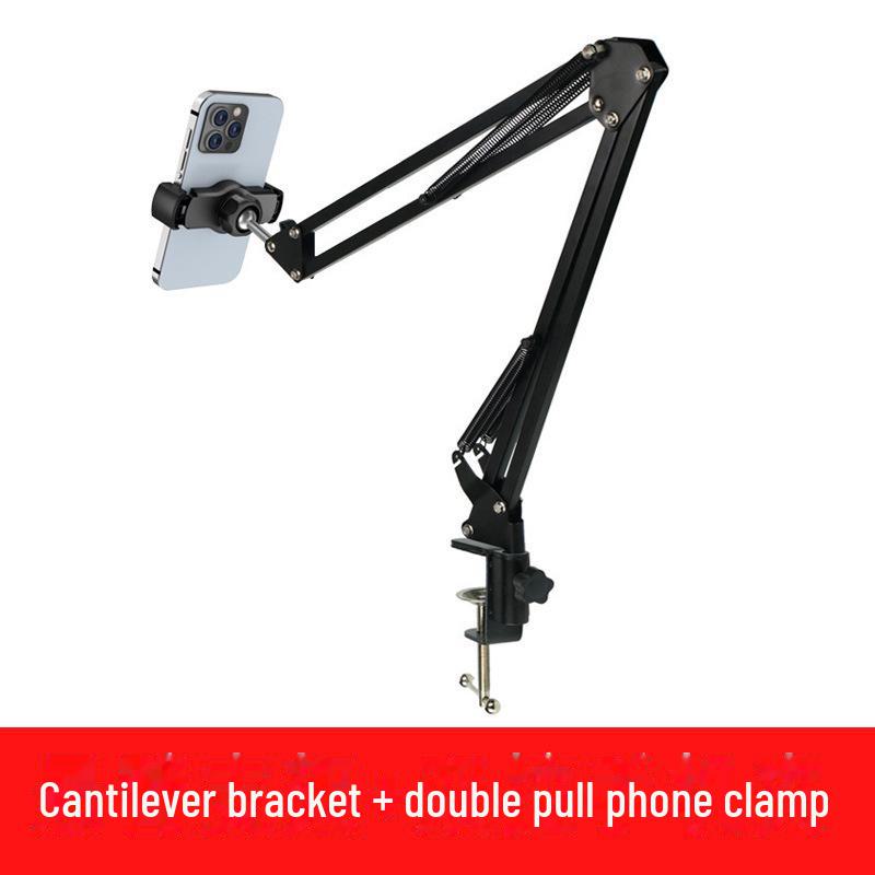Handy-Ständer mit Ringlicht für Live-Streaming, Videoaufnahme, Stillleben, Kalligraphie, Make-up und Overhead-Fotografie.