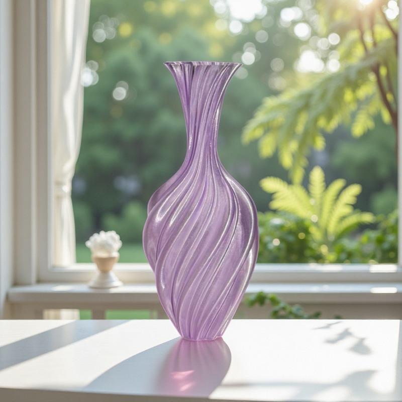 1PC 3D printed vase New art vase Twisted retro dried flower ornament Nordic simple ins light luxury decoration