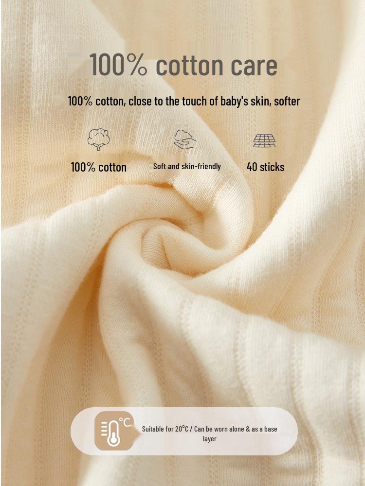 Herbst/Winter Neugeborenen Baumwoll-Strampler: Dünn, Entbeint, Warmluft-Baumwolle