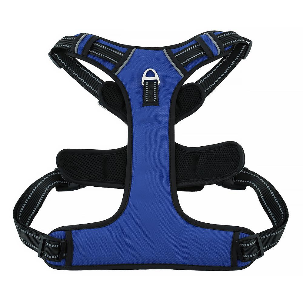 Explosion-Proof Reflective Dog Harness for Medium & Large Dogs - Breathable Oxford Cloth Vest with Leash