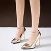 Fashion Women's Fall New Thin Heel Single Shoes Pointed Shallow Mouth Sequin A Slip-on Non-slip Quality High Heels