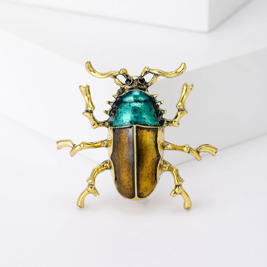Rhinestone Bee Brooch for Women Unisex Pearl Beetle Pin Enamel Insect Lapel Pin Banquet Party Backpack Gifts Jewelry Accessories