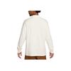 Nike Solid Color Letter Embroidered Knitted Long Sleeve Polo Shirt Men tops White FQ3418-133