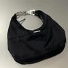 Black Retro Crescent Shoulder Bag - Niche Design, Casual Fashion