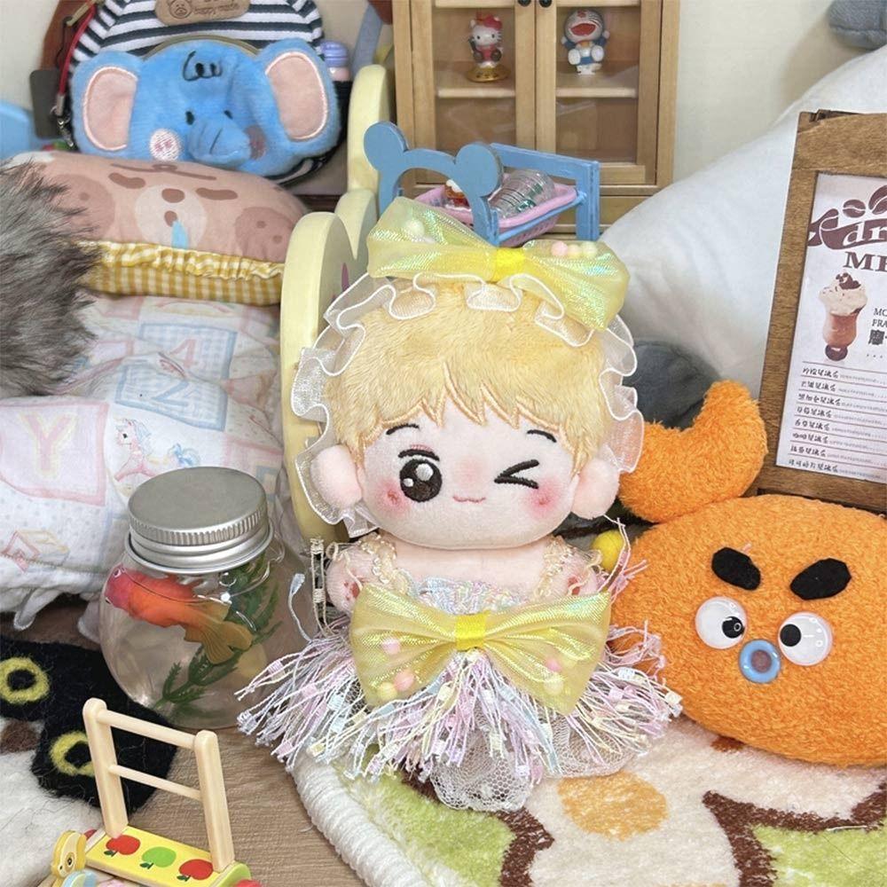 Lace Doll Dress Set 10CM Miniature Dress Suit Creative Doll Clothes Cotton Stuffed Doll