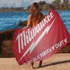LOGO M-Milwaukees Mode Mikrofaser Decke Schnelltrocknend Strandtücher Übergröße Druck Super Saugfähig Pooltuch Decke