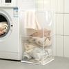Square Mesh Storage Bag Convenient Laundry Basket Transparent Net-Sheer Single-Layer Double-Layer Dirty Clothes Storage Basket