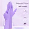 12-inch Durable Nitrile Dishwashing Gloves - Latex-Free, Waterproof, Food-Grade, Disposable for Kitchen Cleaning
