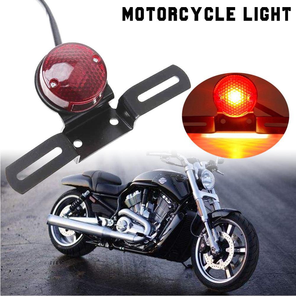 12v Halogen Moto Rear Lights Motorcycle Tail Brake Stop Light Cafe Racer For Chopper Bobber Motorbike Accessories