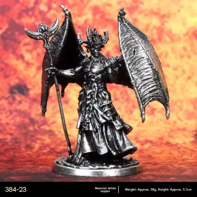 Cupronickel Metal Demon Undead Miniatures Fantasy RPG Tabletop Game Figures for Pathfinder & Similar Tabletop Gaming
