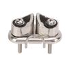 Boat Cam Cleat with Wire  ing Ring Sailboat Pilates Equipment 316 Stainless Steel Mirror Polished for 10mm Rope