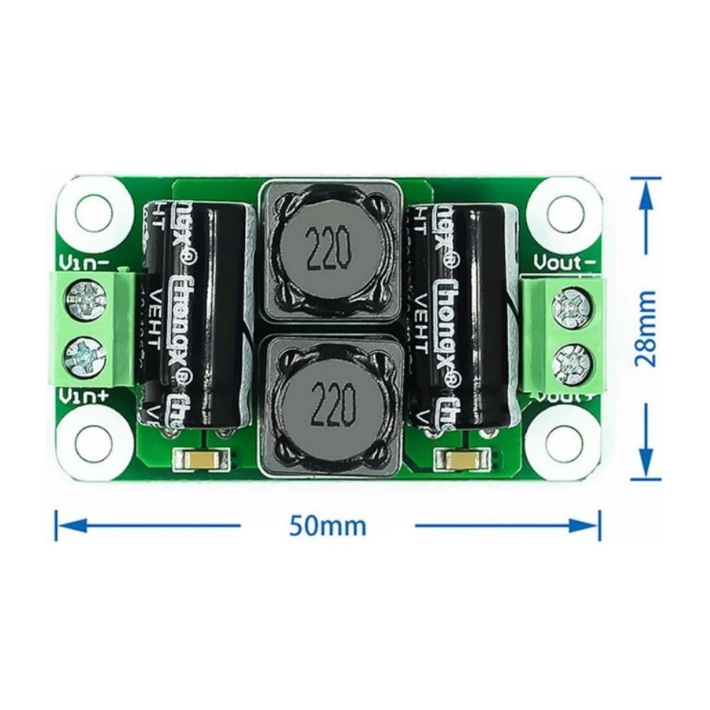 0-50V 4A DC-Netzteil Filterplatine Klasse-D-Leistungsverstärker Störunterdrückungsplatine Auto-EMI Industrielle Steuerungspanel