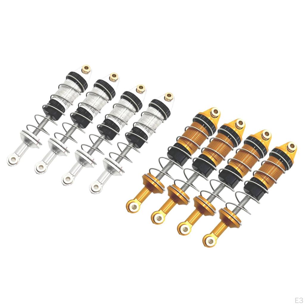 4 Pieces Front and Rear RC Shocks Damper for 16207 16210 H6 1:16 Scale Car Vehicles