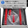 Ateena Wrench Holder, Spanner Holder, Magnetic Tool Holder, Wrench Rack, Magnetic Holder, Tool Storage (Black, 2 Pieces)
