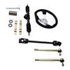 270mm Steering Wheel Kit with 380mm Steering Shaft 440mm Rack and Pinion 150mm Steering Column 80mm Sleeve for Go Kart