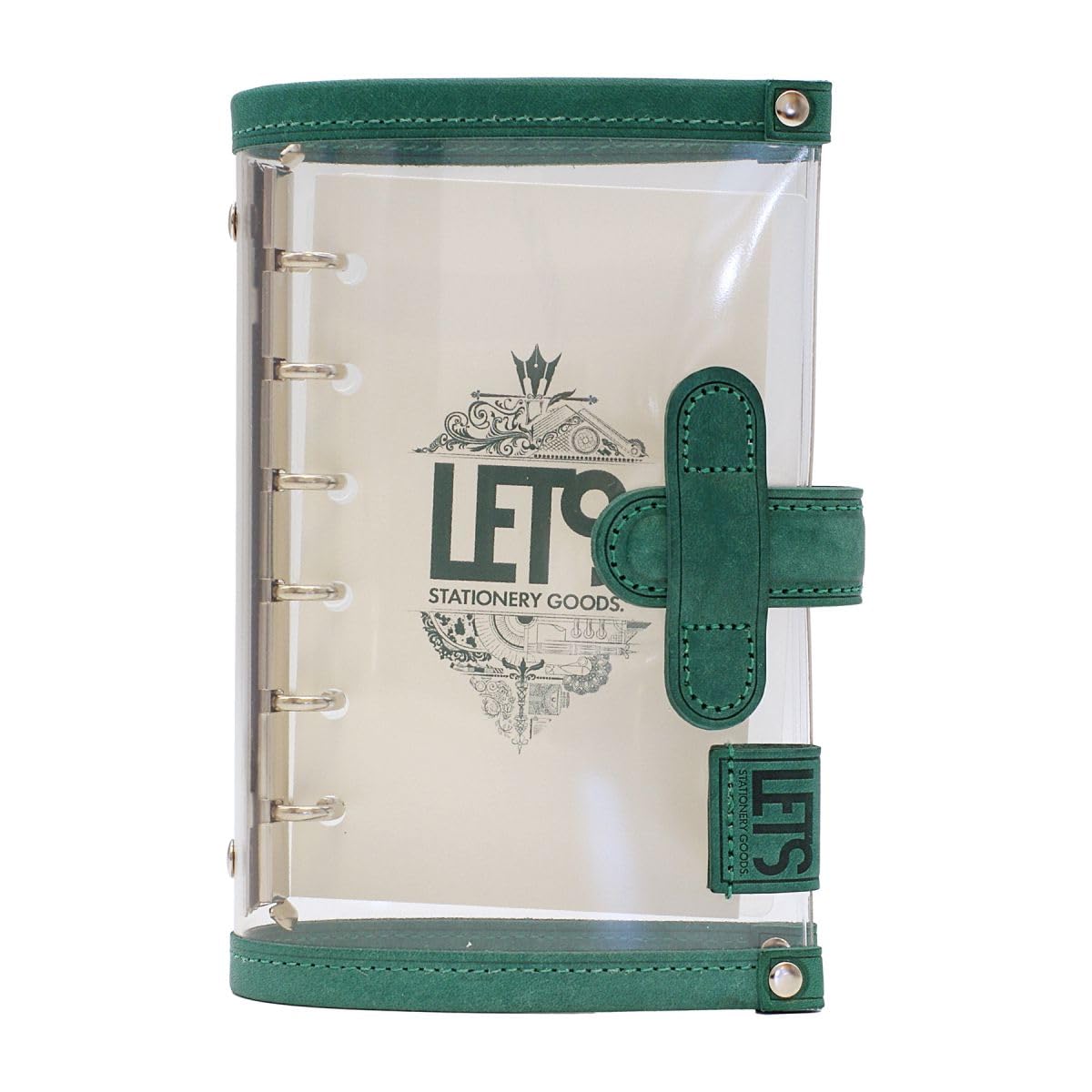 

LETS STATIONERY GOODS Clear System Notebook Mini 6 [MAYA Green] зелёный
