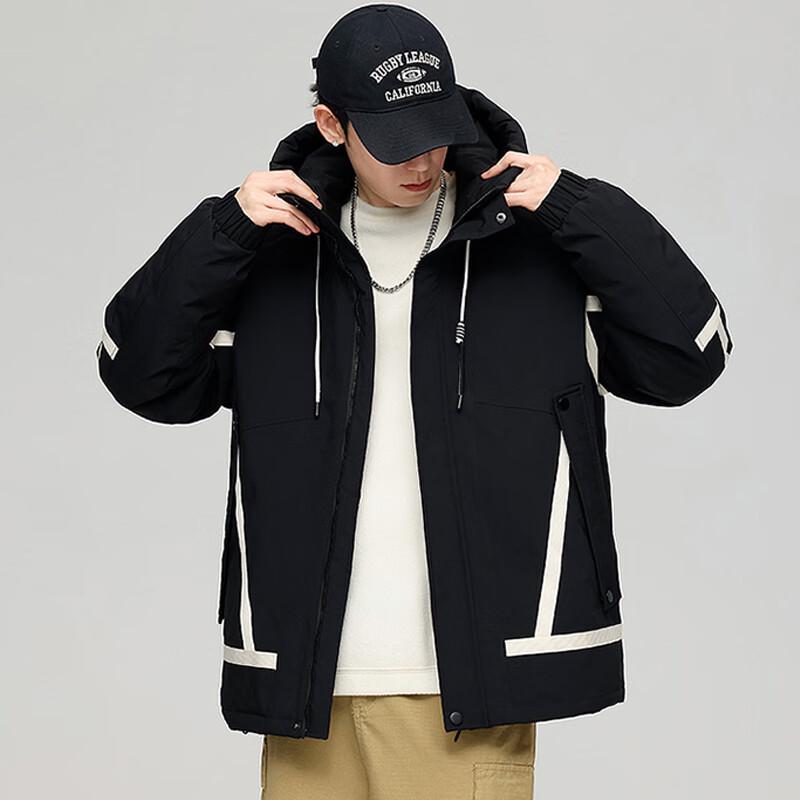 

Snowflying Autumn/Winter Unisex Short Hooded Down Jacket X40141469F 190/104A