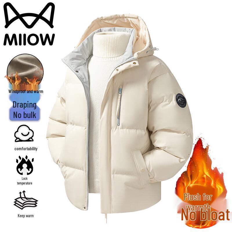 

Mao Ren Men s Hooded Warm Cotton Jacket M