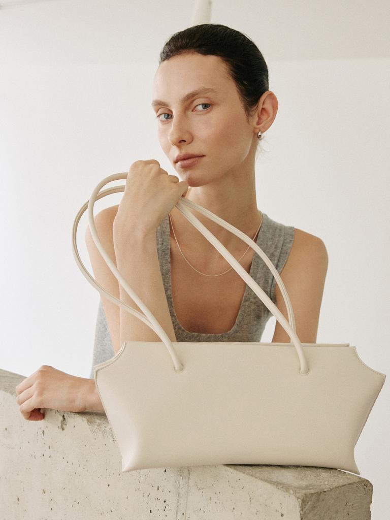 Moremorr Riva Bag _ Ivory Shoulder Bag Tote Bag