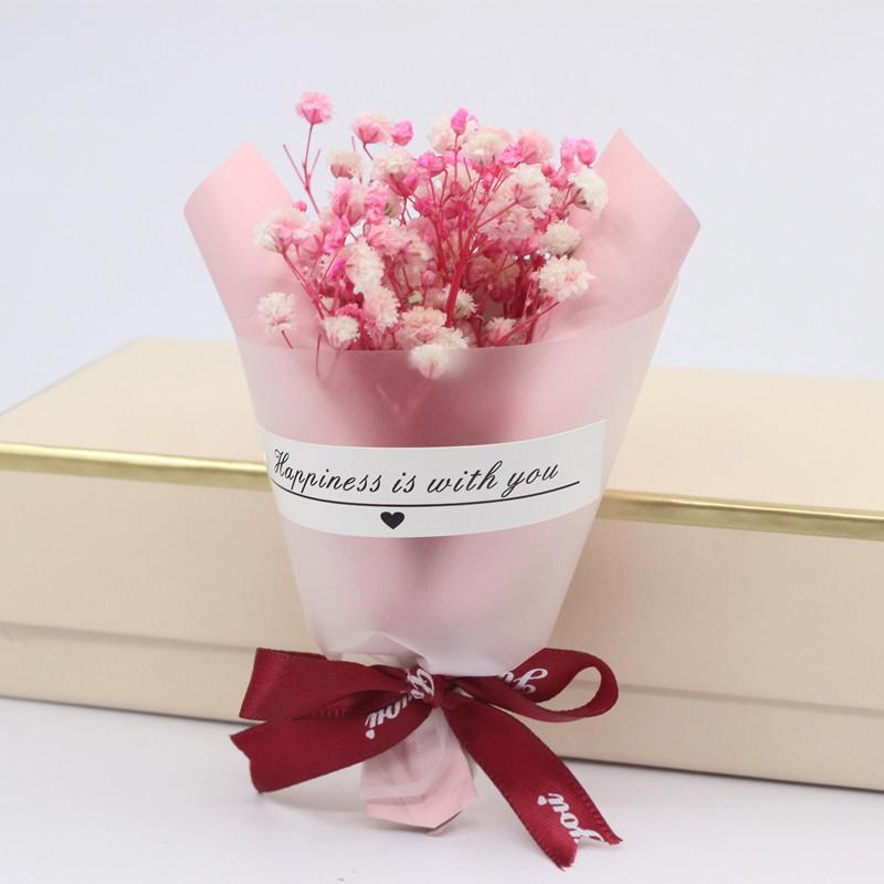 

Букет из мини натуральных сухоцветов Baby s Breath Fresh Preserved Bouquet Decor Single color розовый