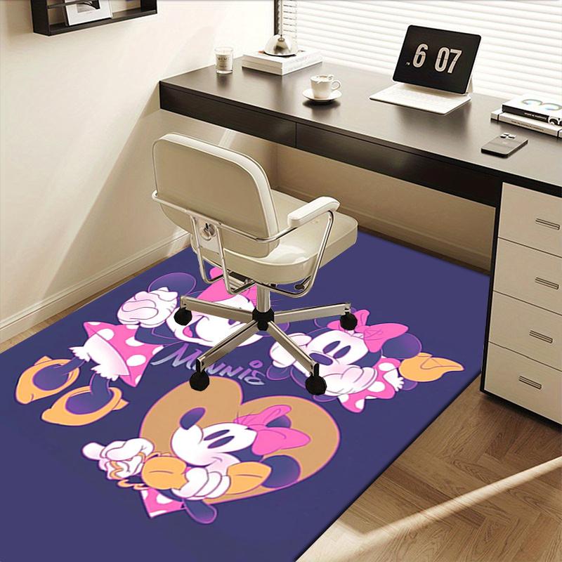 Office Rug Minnie Mouse, Disney theme 3D Printed Anti-Slip Rug-Machine Washable for Living Room