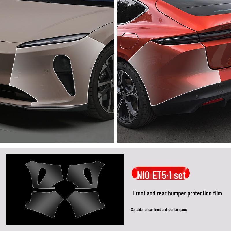 NIO ET5 Pre-Cut Front & Rear Bumper TPU Scratch-Resistant Protective Film