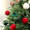 6cm/12PCS Wrapped Cloth Ball Christmas Ball Ornament Hanging Pendant Christmas Decoration
