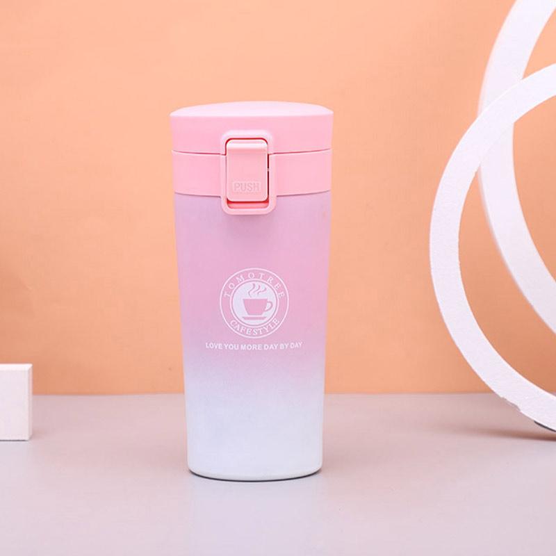 

500 мл Термокружка Непротекаемая Кружка-термос Кофе Двойная стенка 304 Нержавеющая сталь Кофейная чашка Чай Вакуумная фляга Термос Бутылка для воды 380ML