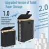 Toilet Paper Storage Basket Toilet Paper Storage Rack, Stylish Tissue Box, Suitable For Bathroom Or Cabinet Waterproof Container