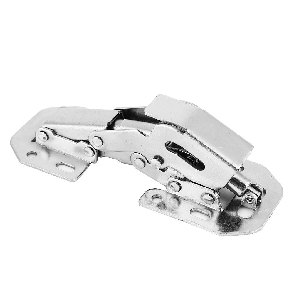 10Pcs Cold Rolled Steel Bridge Shape Punch Cabinet Door Furniture Hinge #1
