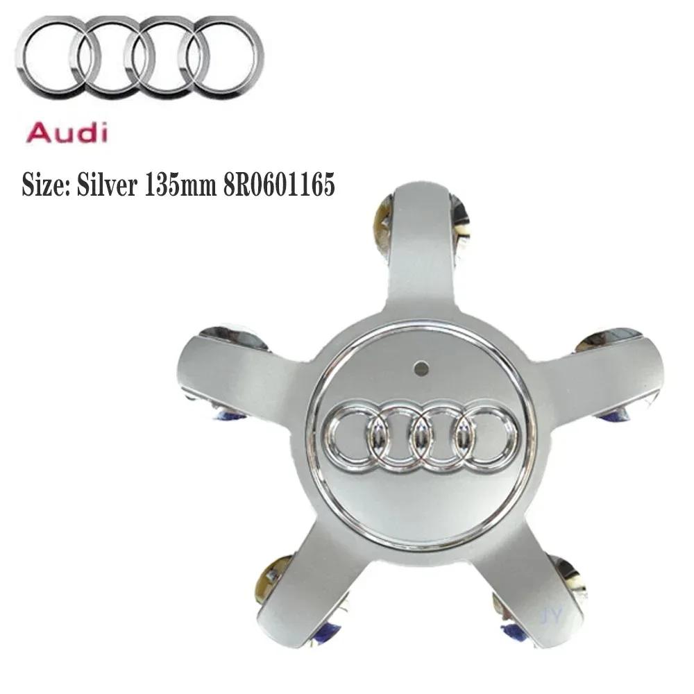2026 4Pcs/set135MM 8R0601165 4F0601165N For Audi A3 A4 A5 A6 A7 A8 S4 S6 Q3 Q5 Q7 TT B5 B6 Car Wheel Center Cap Hub Covers Badge
