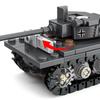 MOC Hlavní bojový tank Tiger Těžký tank Válka Vojenské Městské Vozidlo Auto Stavební kostky Klasický Model Kostky Sady Nápady