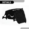 Dash Cover - Car Center Console Sun Shade Protect Carpet - for Nissan Juke 2011-2017 - Polyester Black with Sticker - 1 Set