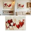 Heart Poster Canvas Wall Art Abstract Art Pictures Heart Wall Art Poster Canvas Printing for Wedding Home Office Decors