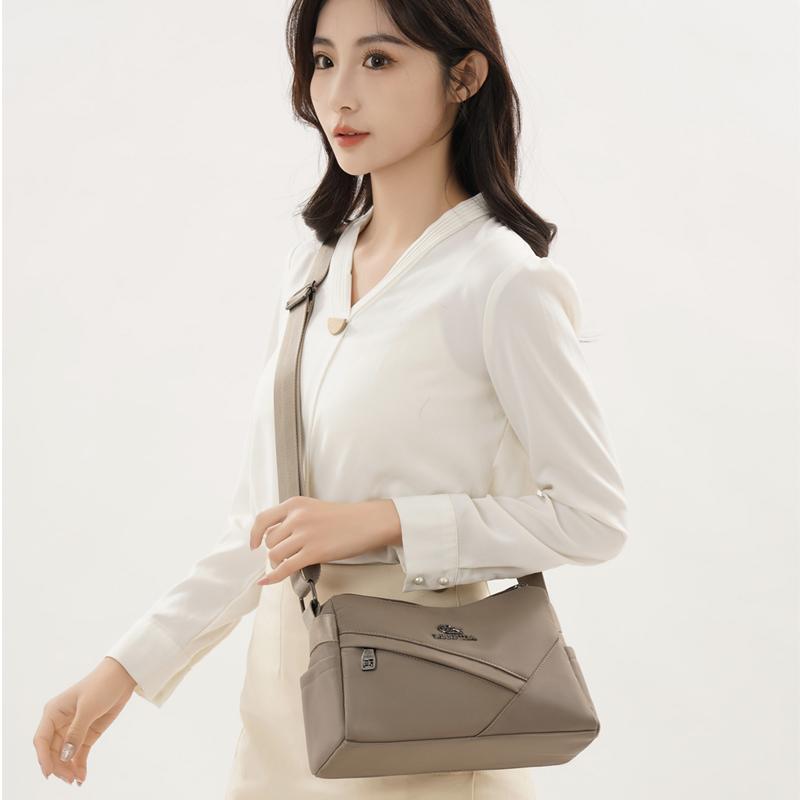 Middle-Aged Women's Bag Crossbody Bag Oxford Shoulder Bag Large Capacity Mother Bag