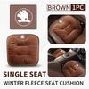 OENU7 For Skoda Flannel Warm Car Seat Anti Slip Cover Chair Front Rear Cushion Pad Octavia Superb RAPID FABIA KAMIQ KAROQ KODIAQ YETI