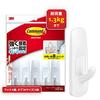 3M (Base Material: Polyethylene Adhesive: Rubber Adhesive) Command Hook Cleanly Removable Double-sided Tape M Size Load Capacity 1.3kg 8 Pieces CM1M-8