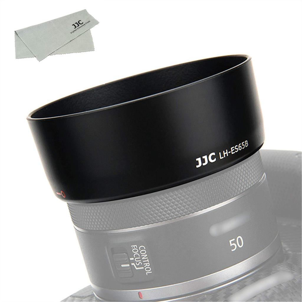 JJC Lens Hood for Canon RF 50mm STM Compatible with Canon EOS and RP Cameras ES-65B F1.8 Lens, R5, R6, R,