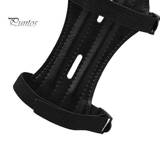 Archery Arm Guard Adjustable Protection Portable Ultra Light Bow Protector Weight Faux Leather for Hunting Fine Workmanship