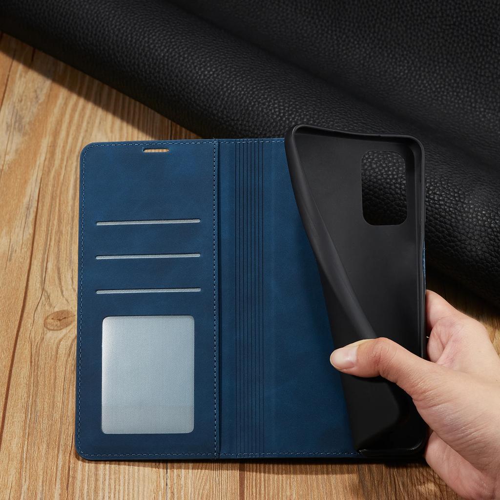 For Samsung S24 Ultra 6.8" Case Solid Color Leather Soft Flip Wallet Case For Samsung Galaxy S24 S23 Ultra Plus S23FE Capa Cover